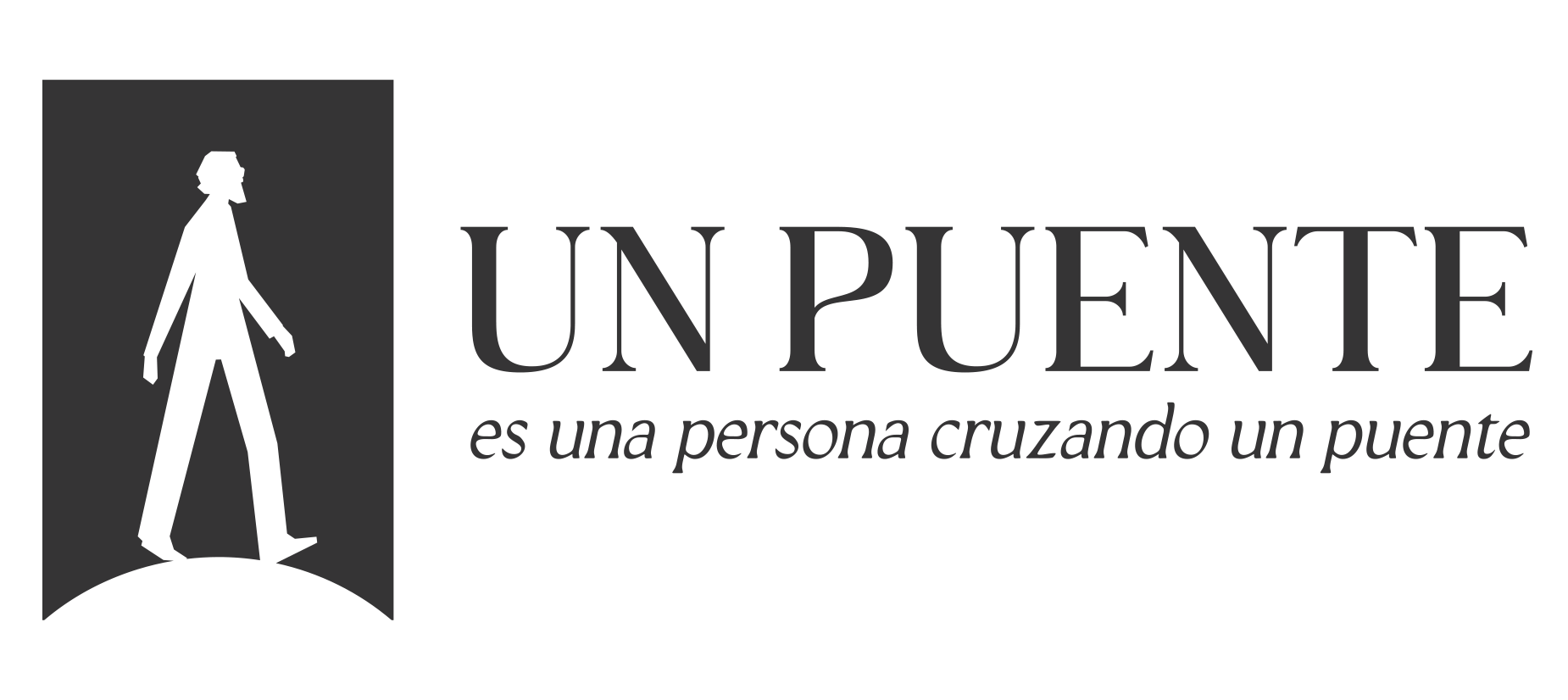 Un puente es una persona cruzando un puente