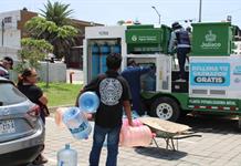 Contin&uacute;a servicio de potabilizadora m&oacute;vil del SIAPA, ahora en Miramar
