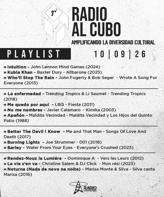 Portada de Radio al Cubo