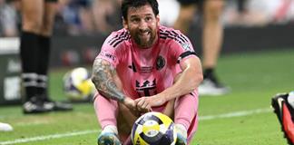 Messi anota de cabeza su gol 100 con el Inter Miami Messi anota de cabeza su gol 100 con el Inter Miami