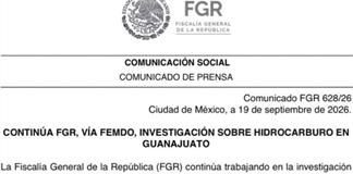 FGR mantiene bajo investigación 59 millones de litros de combustible en Guanajuato FGR mantiene bajo investigación 59 millones de litros de combustible en Guanajuato