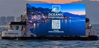 La publicidad flotante llega al mar de Puerto Vallarta