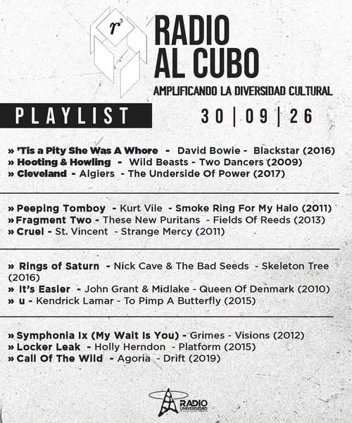 Radio al Cubo - Mi. 30 Sep 2026