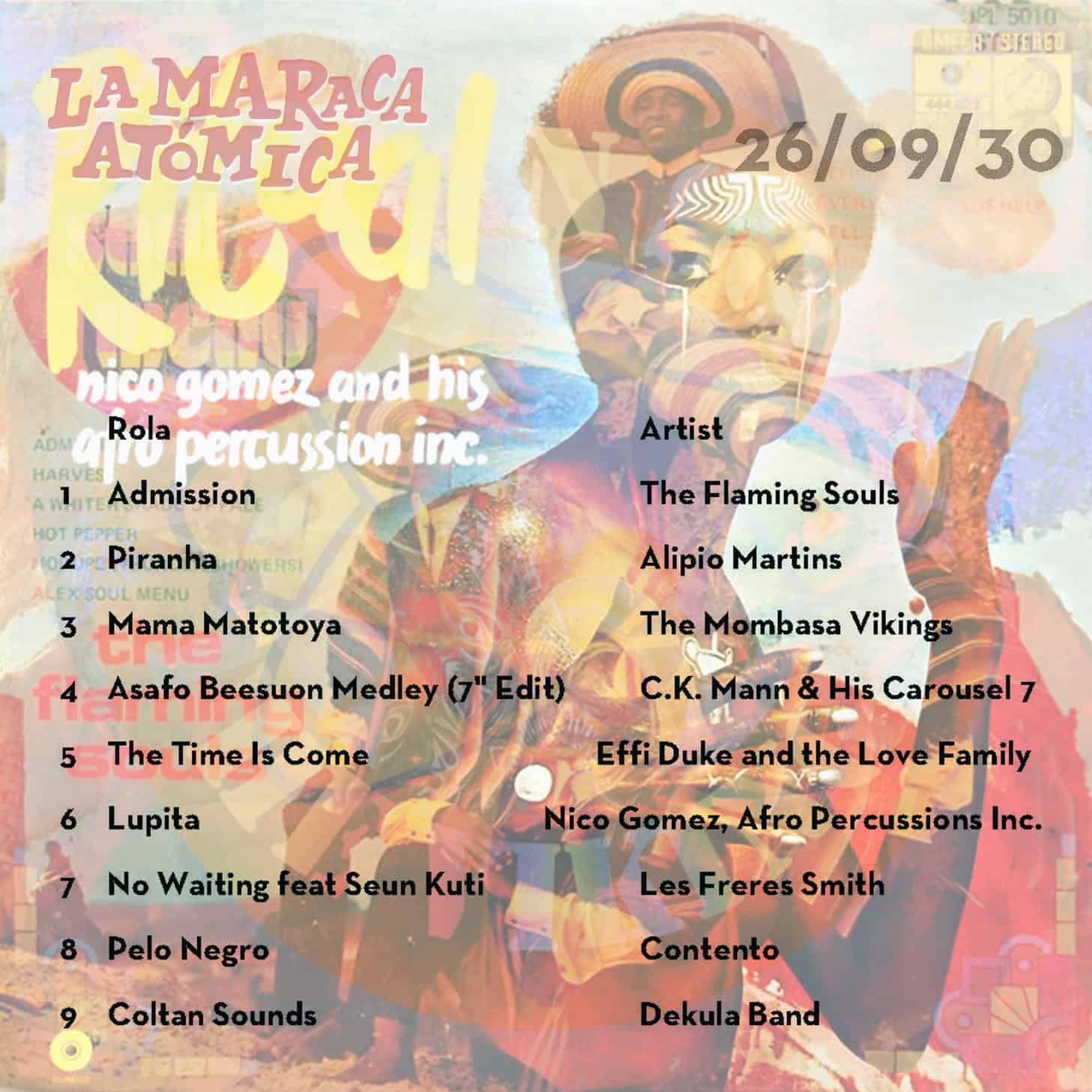 La Maraca Atomica - Mi. 30 Sep 2026 - Seleccion de lujo La Maraca Atomica - Mi. 30 Sep 2026 - Seleccion de lujo