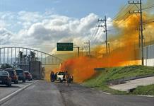 Derrame de ácido clorhídrico provoca cierre en carretera a Chapala