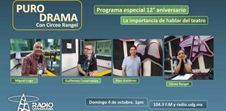 Programa especial: espacios que reflexionan sobre las artes escénicas. Puro Drama 4 octubre 2026 Programa especial: espacios que reflexionan sobre las artes escénicas. Puro Drama 4 octubre 2026