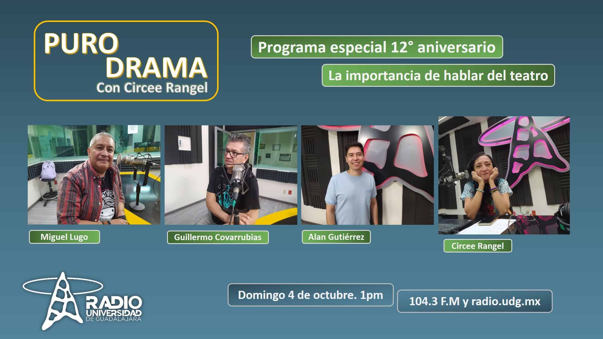Programa especial: espacios que reflexionan sobre las artes escénicas. Puro Drama 4 octubre 2026 Programa especial: espacios que reflexionan sobre las artes escénicas. Puro Drama 4 octubre 2026