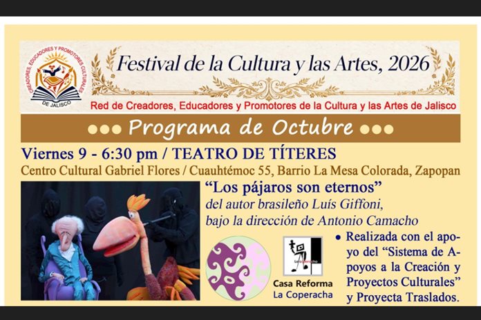 Presentará el Festival de la Cultura y las Artes diálogos y proyectos escénicos Presentará el Festival de la Cultura y las Artes diálogos y proyectos escénicos