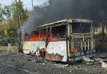 Un bombardeo ruso contra dos autobuses en Ucrania deja 30 muertos Un bombardeo ruso contra dos autobuses en Ucrania deja 30 muertos