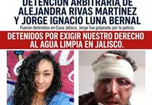 Denuncian detención y golpiza a dos integrantes de Casa Quinqué en protesta por agua turbia