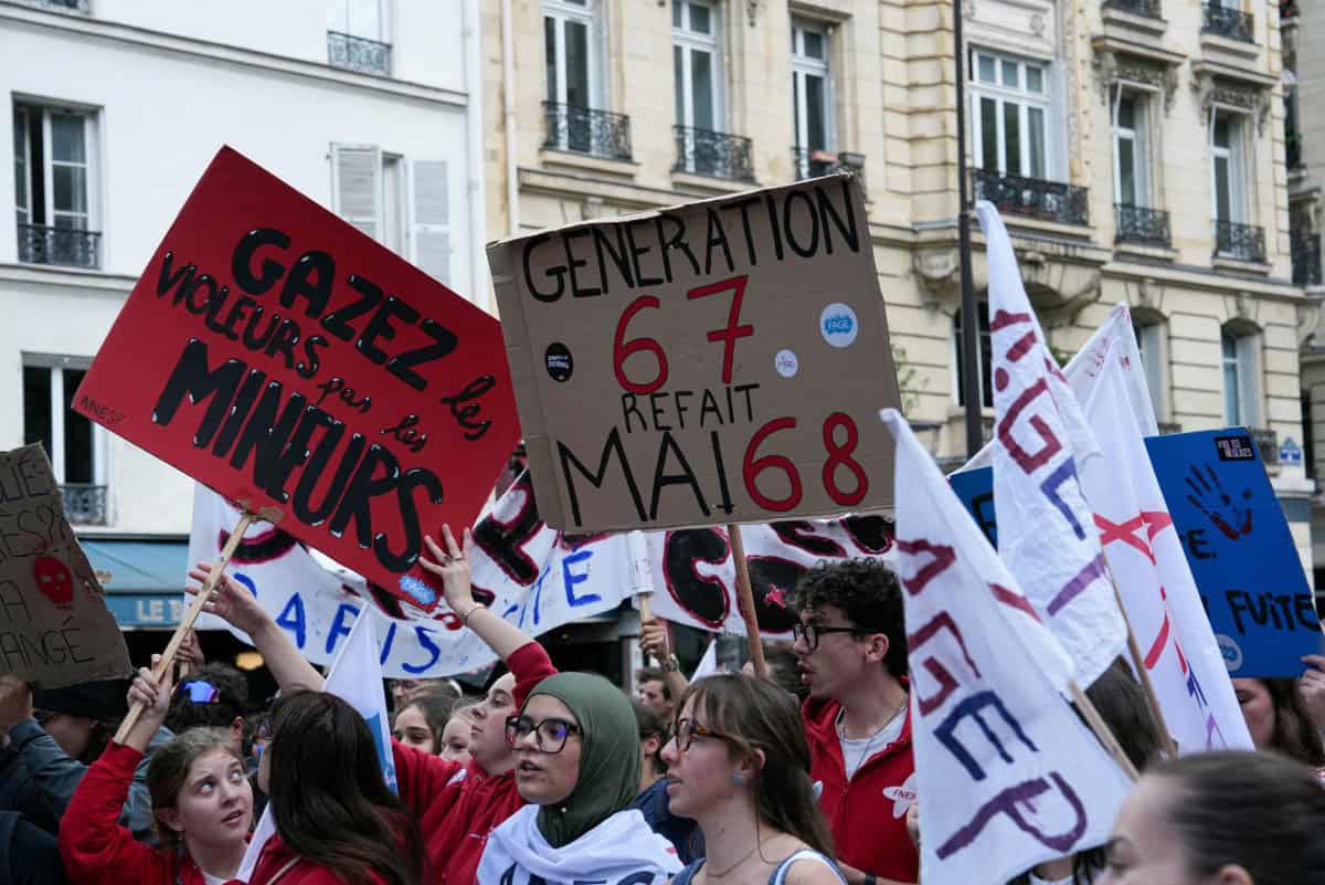 ¡Somos el futuro!: las protestas estudiantiles regresan a las calles de Francia