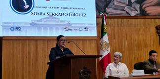 Prometo nunca defraudarlos: la UdeG rinde homenaje a Sonia Serrano