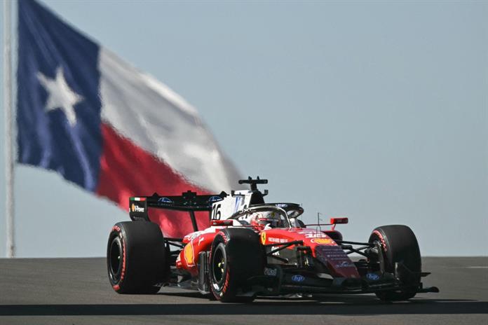 Leclerc lidera ensayos del Gran Premio de EEUU; Colapinto y Bortoleto penalizados Leclerc lidera ensayos del Gran Premio de EEUU; Colapinto y Bortoleto penalizados