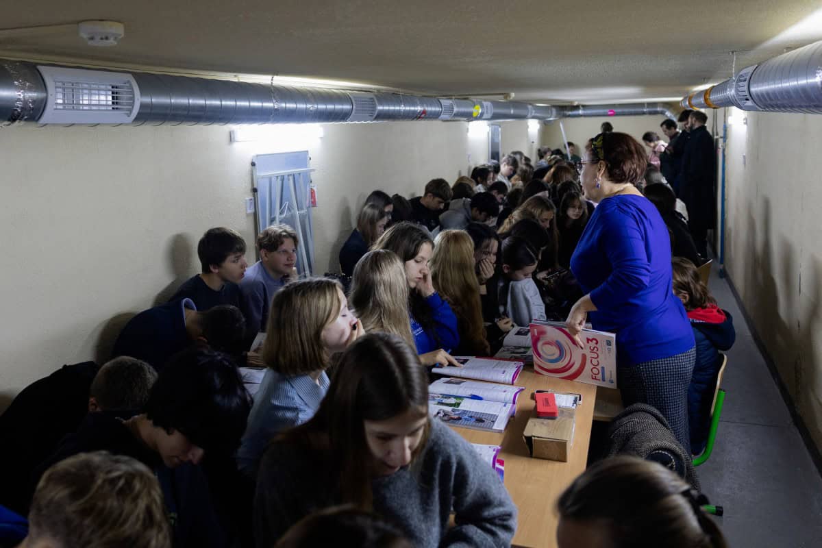 Un día como cualquier otro en Kiev, bajo los ataques rusos Un día como cualquier otro en Kiev, bajo los ataques rusos