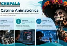 Una catrina de siete metros hecha por estudiantes recibirá a los visitantes de Chapala