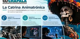 Una catrina de siete metros hecha por estudiantes recibir&aacute; a los visitantes de Chapala