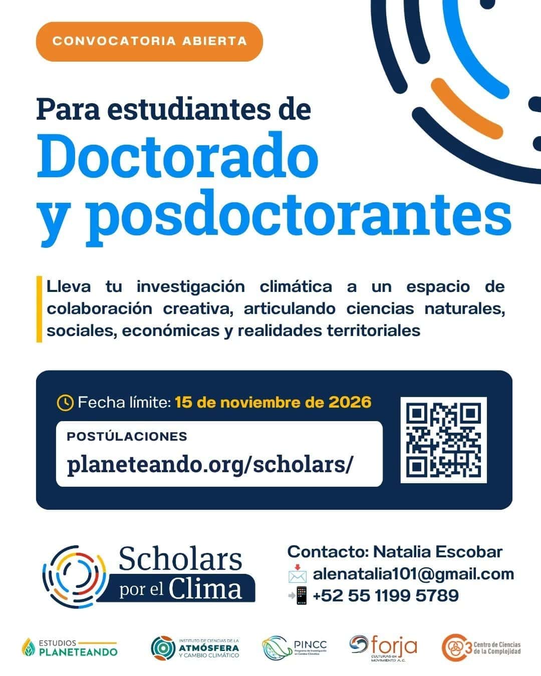 Abren convocatoria para jóvenes investigadores que buscan soluciones al cambio climático desde México